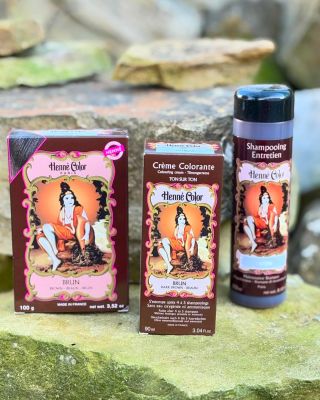 Hnědá barva na vlasy, přeliv, šampon www.hennecolor.cz